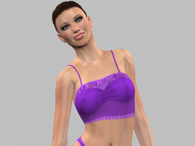 Обои картинки фото 3д графика, люди , people, девушка, взгляд, фон