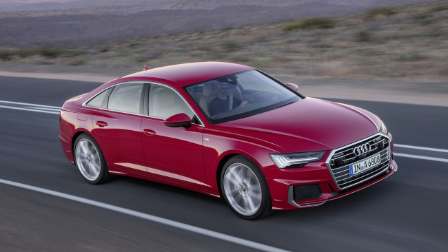Обои картинки фото audi a6 2019, автомобили, audi, a6, красный, 2019