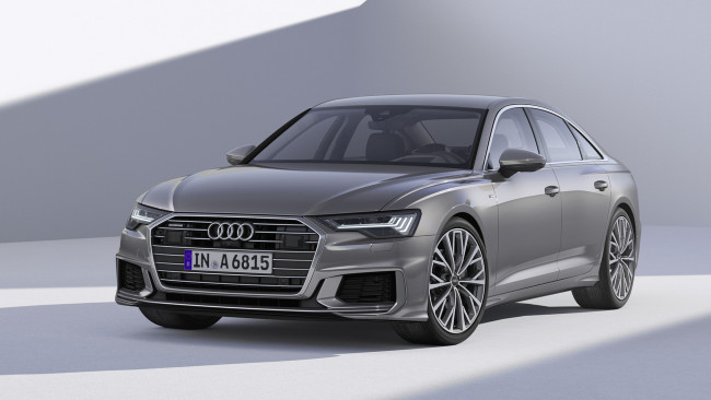Обои картинки фото audi a6 2019, автомобили, audi, a6, серый, 2019