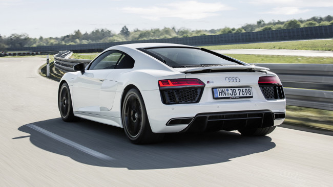Обои картинки фото audi r8 rws 2018, автомобили, audi, белый, 2018, rws, r8