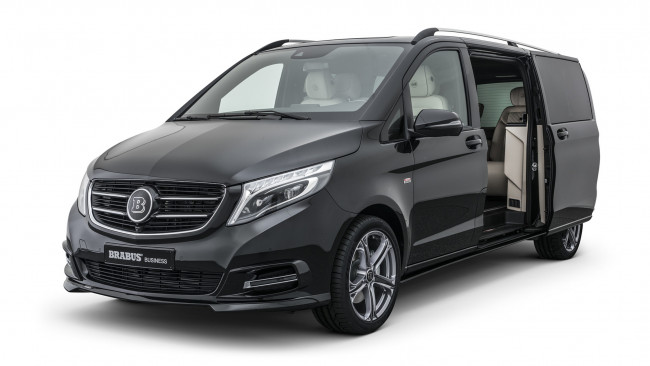 Обои картинки фото brabus business plus based on mercedes-benz v-class 2018, автомобили, brabus, 2018, v-class, mercedes-benz, based, plus, business