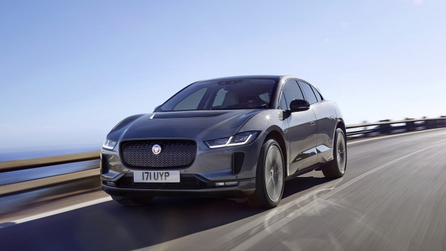 Обои картинки фото jaguar i-pace 2019, автомобили, jaguar, i-pace, 2019, серый, металлик