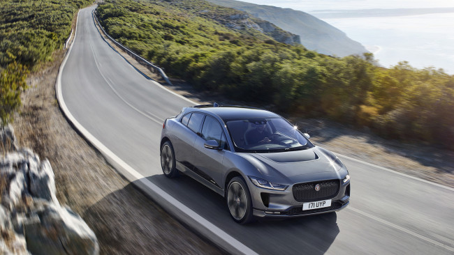 Обои картинки фото jaguar i-pace 2019, автомобили, jaguar, i-pace, 2019, серый, металлик
