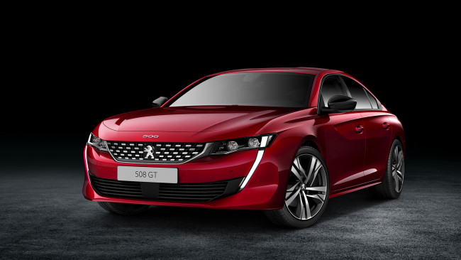 Обои картинки фото peugeot 508 gt 2019, автомобили, peugeot, gt, 508, красный, 2019