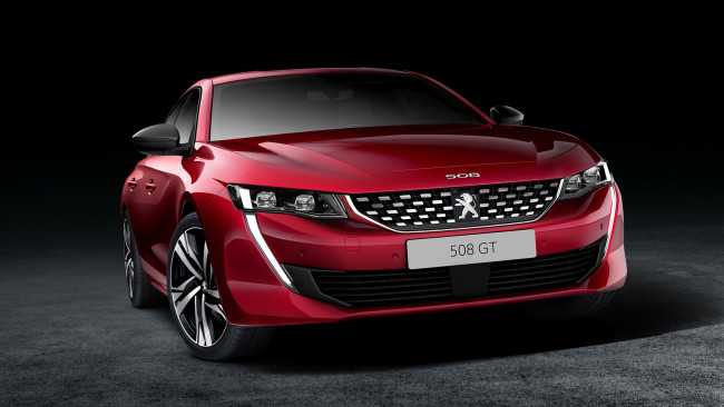 Обои картинки фото peugeot 508 gt 2019, автомобили, peugeot, gt, 508, красный, 2019