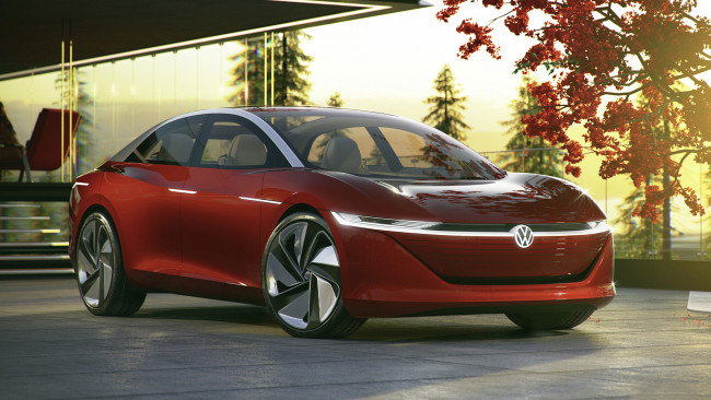 Обои картинки фото volkswagen i,  vizzion concept 2018, автомобили, volkswagen, 2018, concept, vizzion, i, d