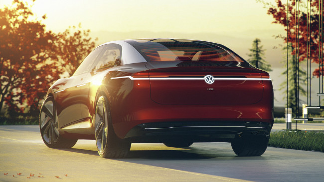 Обои картинки фото volkswagen i,  vizzion concept 2018, автомобили, volkswagen, vizzion, i, d, 2018, concept