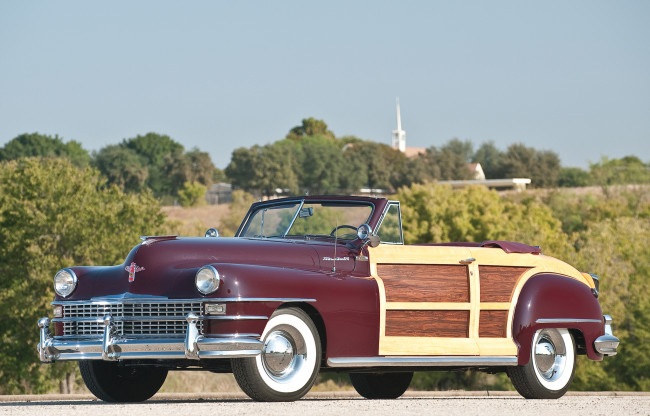 Обои картинки фото chrysler town & country convertible 1946, автомобили, chrysler, 1946, convertible, country, town
