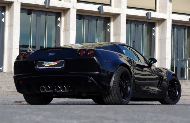 Обои картинки фото geiger corvette z06 black edition 2008, автомобили, corvette, z06, geiger, 2008, edition, black
