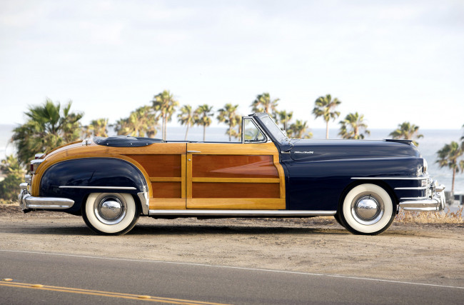 Обои картинки фото chrysler town & country convertible 1947, автомобили, chrysler, town, convertible, country, 1947