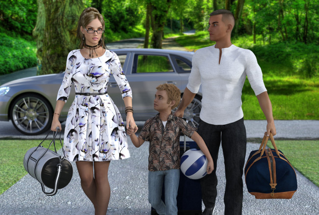 Обои картинки фото psychological abyss, 3д графика, фантазия , fantasy, девушки, взгляд, фон