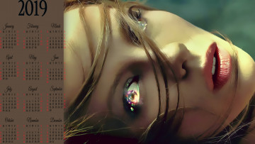 Картинка календари фэнтези взгляд девушка лицо