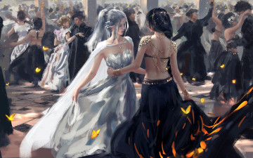 Картинка фэнтези _ghost+blade+ +призрачный+клинок wlop