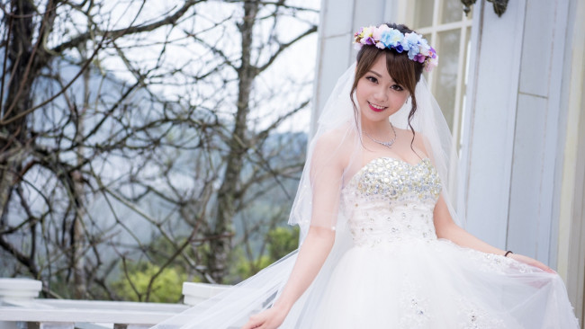 Обои картинки фото девушки, -unsort , невесты, платье, невеста