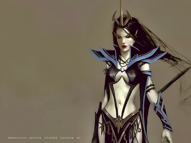 Обои картинки фото календари, фэнтези, девушка, женщина, взгляд, calendar, 2020