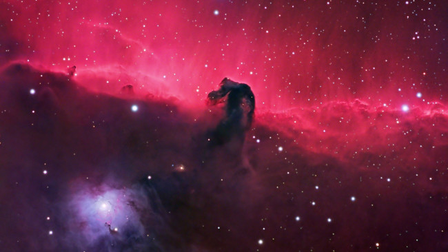 Обои картинки фото космос, галактики, туманности, туманность, конская, голова