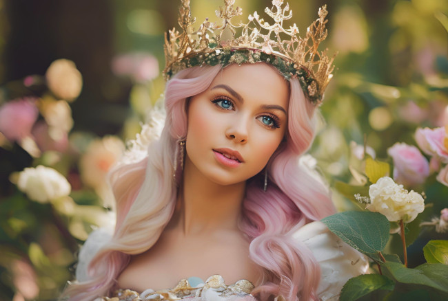 Обои картинки фото 3д графика, портреты и лица , portraits and faсes, принцесса, корона