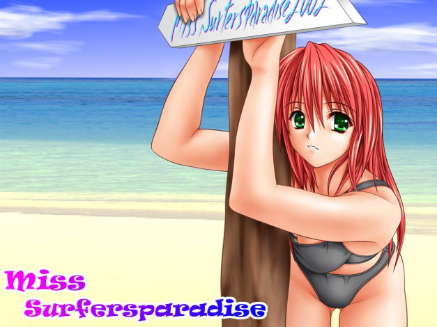 Обои картинки фото аниме, miss, surfersparadise