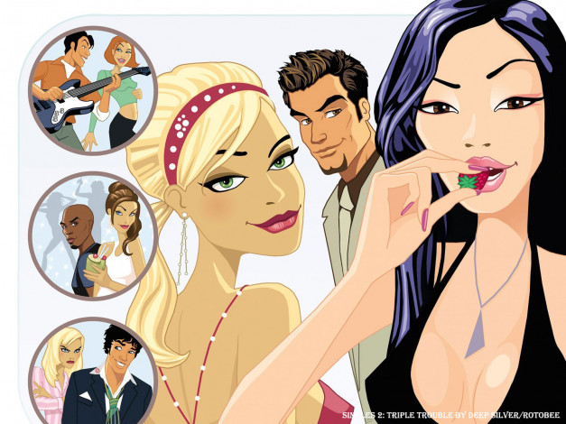 Обои картинки фото видео, игры, singles, triple, trouble