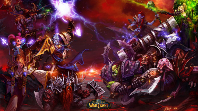 Обои картинки фото world, of, warcraft, видео, игры, the, burning, crusade