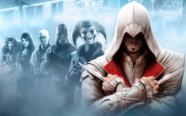 Обои картинки фото assassin`s, creed, brotherhood, видео, игры