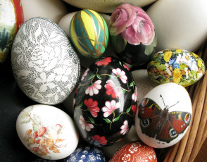 Картинка праздничные пасха яйца