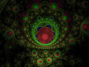 Картинка 3д графика fractal фракталы узор цвета фон