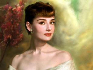 Картинка audrey hepburn рисованные люди актриса