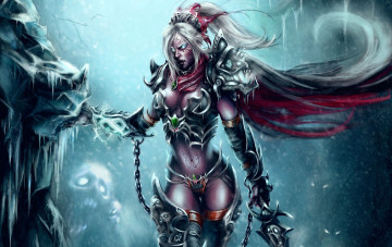 Картинка фэнтези девушки воительница доспехи