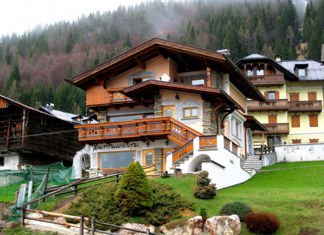 Обои картинки фото города, здания, дома, италия, венето, саппада