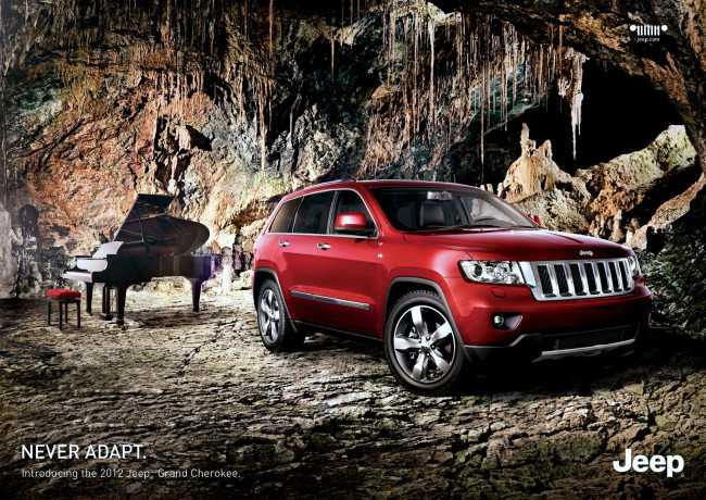 Обои картинки фото автомобили, jeep, джип, рояль, пещера