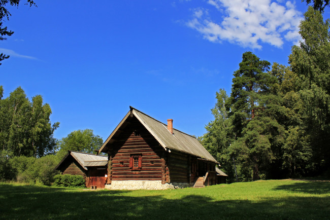 Обои картинки фото московская, область, выхино, разное, сооружения, постройки, дом, роща