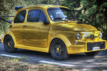 Картинка fiat+500 автомобили выставки+и+уличные+фото италия малолитражка