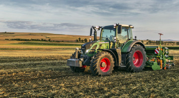 Картинка fendt+716 техника тракторы поле трактор прицеп
