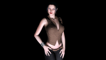 Картинка 3д+графика people+ люди девушка взгляд