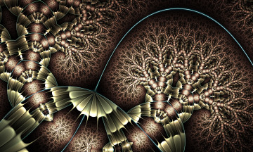 Картинка 3д+графика fractal+ фракталы цвета фон узор