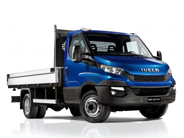 Обои картинки фото автомобили, iveco, daily, chassis, cab, 2014, синий