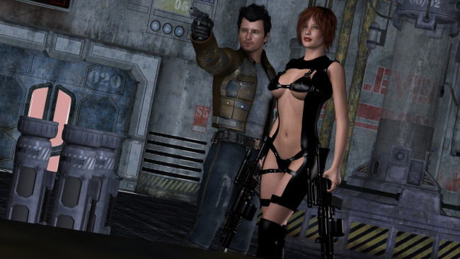 Обои картинки фото 3д графика, fantasy , фантазия, девушка, мужчина