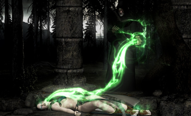 Обои картинки фото 3д графика, fantasy , фантазия, магия, девушка