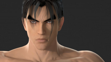 Картинка 3д+графика аниме+ anime лицо фон взгляд парень