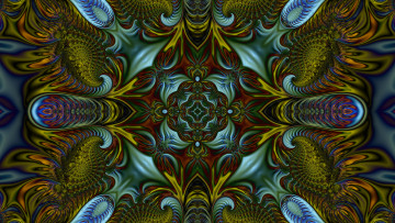 Картинка 3д+графика фракталы+ fractal узор фон цвета