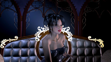 Картинка 3д+графика люди+ people фон взгляд девушка