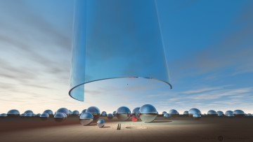 Картинка 3д+графика шары+ balls шары фигуры desktopography