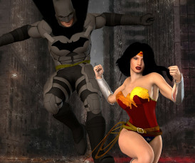 Картинка 3д+графика фантазия+ fantasy супермен фон взгляд девушка