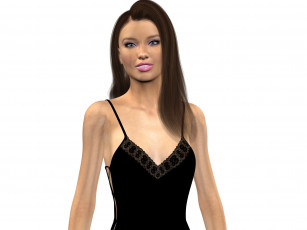 обоя 3д графика, люди , people, девушка, взгляд, фон