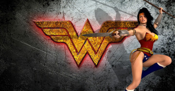 Картинка 3д+графика фантазия+ fantasy девушка взгляд фон супермен оружие