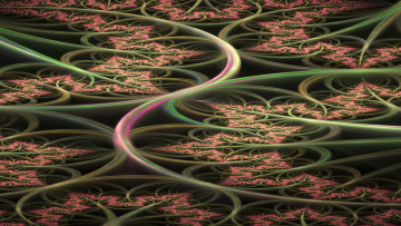 Картинка 3д+графика фракталы+ fractal узор фон цвета