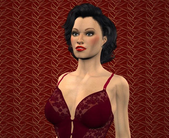 Обои картинки фото 3д графика, люди , people, фон, взгляд, девушка