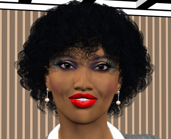 Обои картинки фото 3д графика, портрет , portraits, девушка, взгляд, фон