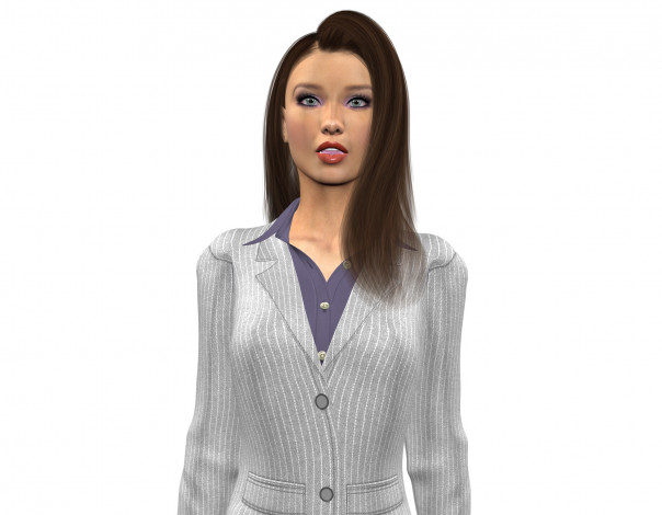 Обои картинки фото 3д графика, люди , people, девушка, взгляд, фон